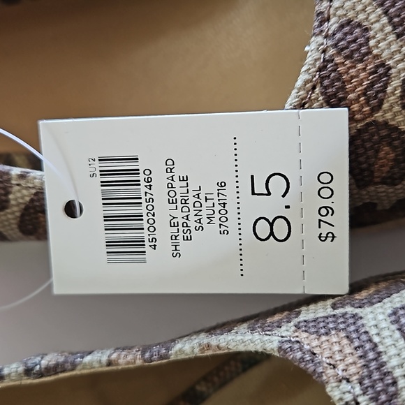 CHICO'S WOMENS CHEETAH WEDGES/ ESPADRILLES SIZE 8.5 NEW WITHOUT BOX - Picture 6 of 15